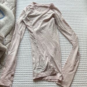 Lululemon Pink Long Sleeve Top